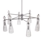 8268/8 NEOCLASSI хром/белый/прозрачный, металл/керамика/стекло Люстра Е14 8*40W 220V EMILY — изображение 6