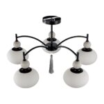 8273/5C NEOCLASSI черный, серый/белый металл, керамика/стекло Люстра потолочная Е14 5*40W 220V GLORIYA — изображение 7