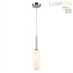 8271/1A NEOCLASSI хром/голубой/желтый/белый, металл/стекло Подвес Е14 1*40W 220V TRACY — изображение 2