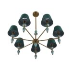 8275/7 CLASSI латунь/зеленый, металл/керамика/ткань Люстра Е14 7*40W 220V VERMONT — изображение 8