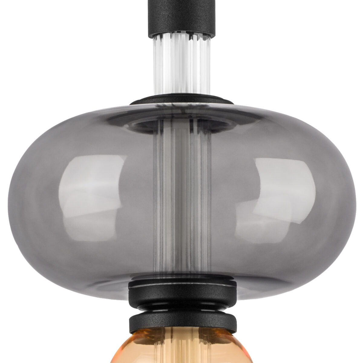 737527 Подвес EMISFERO 8W LED 250LM G ЧЕРНЫЙ/ПРОЗРАЧНЫЙ+ЯНТАРЬ 3000K — изображение 8