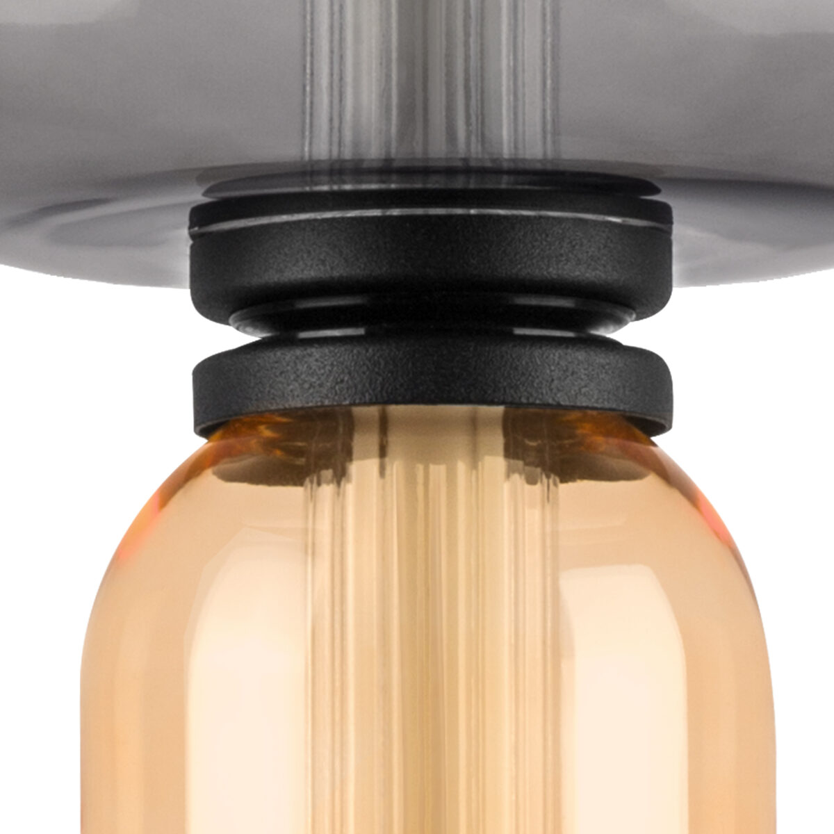 737527 Подвес EMISFERO 8W LED 250LM G ЧЕРНЫЙ/ПРОЗРАЧНЫЙ+ЯНТАРЬ 3000K — изображение 9