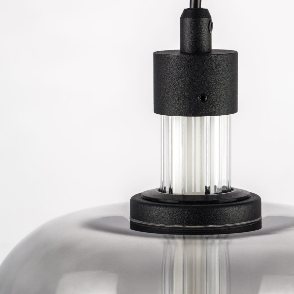 737527 Подвес EMISFERO 8W LED 250LM G ЧЕРНЫЙ/ПРОЗРАЧНЫЙ+ЯНТАРЬ 3000K — изображение 3