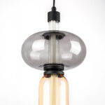 737527 Подвес EMISFERO 8W LED 250LM G ЧЕРНЫЙ/ПРОЗРАЧНЫЙ+ЯНТАРЬ 3000K — изображение 5