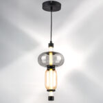 737527 Подвес EMISFERO 8W LED 250LM G ЧЕРНЫЙ/ПРОЗРАЧНЫЙ+ЯНТАРЬ 3000K — изображение 7