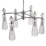 8268/6 NEOCLASSI хром/белый/прозрачный, металл/керамика/стекло Люстра Е14 6*40W 220V EMILY — изображение 6