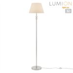 8274/1F CLASSI никель/белый/серый, металл/керамика/ткань Торшер Е27 1*60W 220V VERMONT — изображение 3