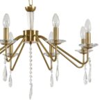 8319/8 CLASSI шампань/прозрачный, металл/хрусталь Люстра E14 8*40W 220V SEVERINA — изображение 8