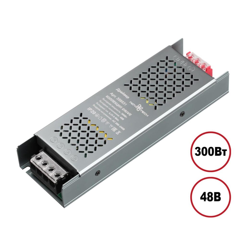 в наличии 359531 DRIVE NT25 000 никель Драйвер IP20 300W 48V - купить в интернет-магазине Светильники Торг