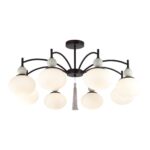 8273/8C NEOCLASSI черный/серый/белый, металл/керамика/стекло Люстра потолочная Е14 8*40W 220V GLORIYA — изображение 5