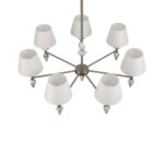 8274/7 CLASSI никель/белый/серый, металл/керамика/ткань Люстра Е14 7*40W 220V VERMONT — изображение 6