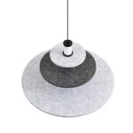 8295/14AL LEDIO черный/светло-серый/темно-серый, металл/фетр/акрил Подвес LED 14W 3000K 220V FELTA — изображение 4