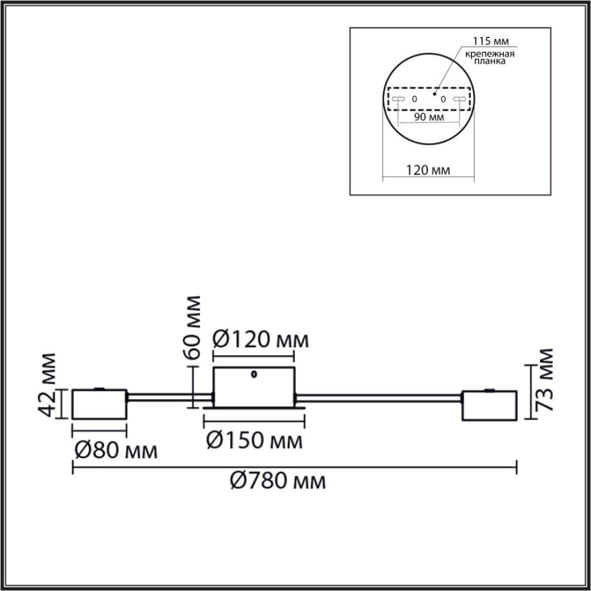 8344/8C COMFI черный, металл Люстра GX53 LED 8*7W 220V TORINA — изображение 9