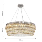 4715-16P, Подвесная люстра, D800xH260/1760, 16xG9x40W, excluded — изображение 3