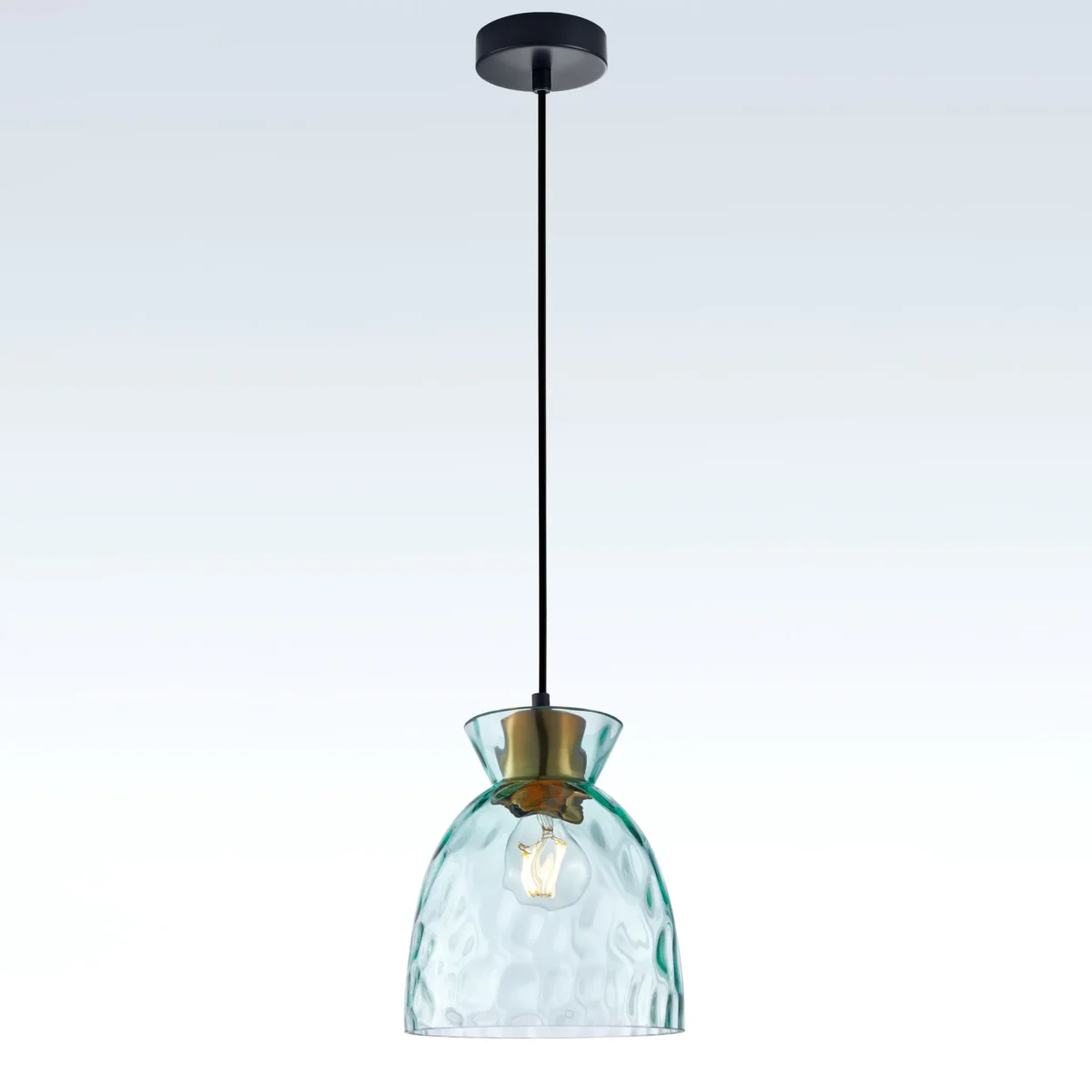 806114 Подвес NUBELLA 1х12W (led) E27 ЧЕРНЫЙ/БРОНЗА/ГОЛУБОЙ — изображение 3