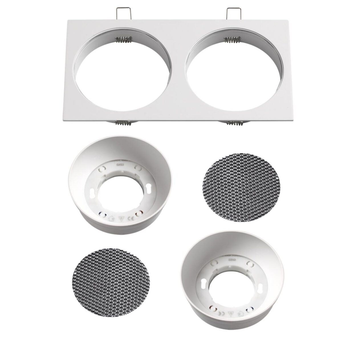 371007 WIR NT25 000 белый Светильник встраиваемый IP20 GX53 12W 220-240V GEMINI — изображение 5