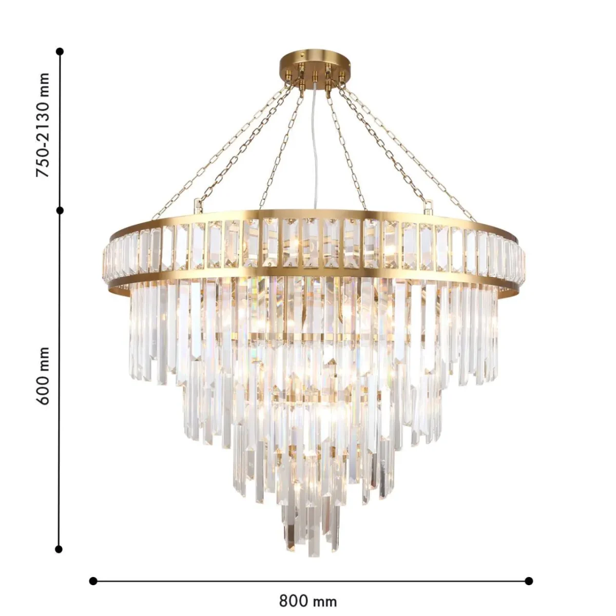 4732-19P, подвесная люстра, D800xH750/2130, 19xE14x40W, excluded — изображение 2