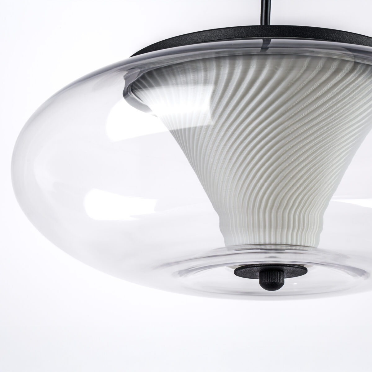 612117 Подвес PALERMO 8W LED 350LM G ЧЕРНЫЙ/ПРОЗРАЧНЫЙ 3000K — изображение 6