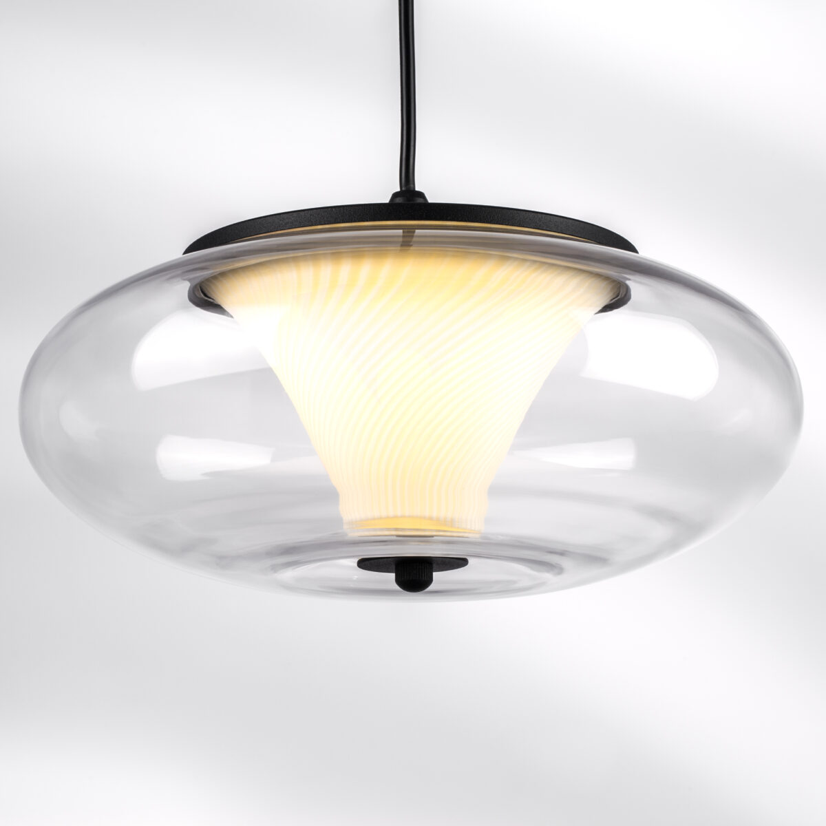 612117 Подвес PALERMO 8W LED 350LM G ЧЕРНЫЙ/ПРОЗРАЧНЫЙ 3000K — изображение 8