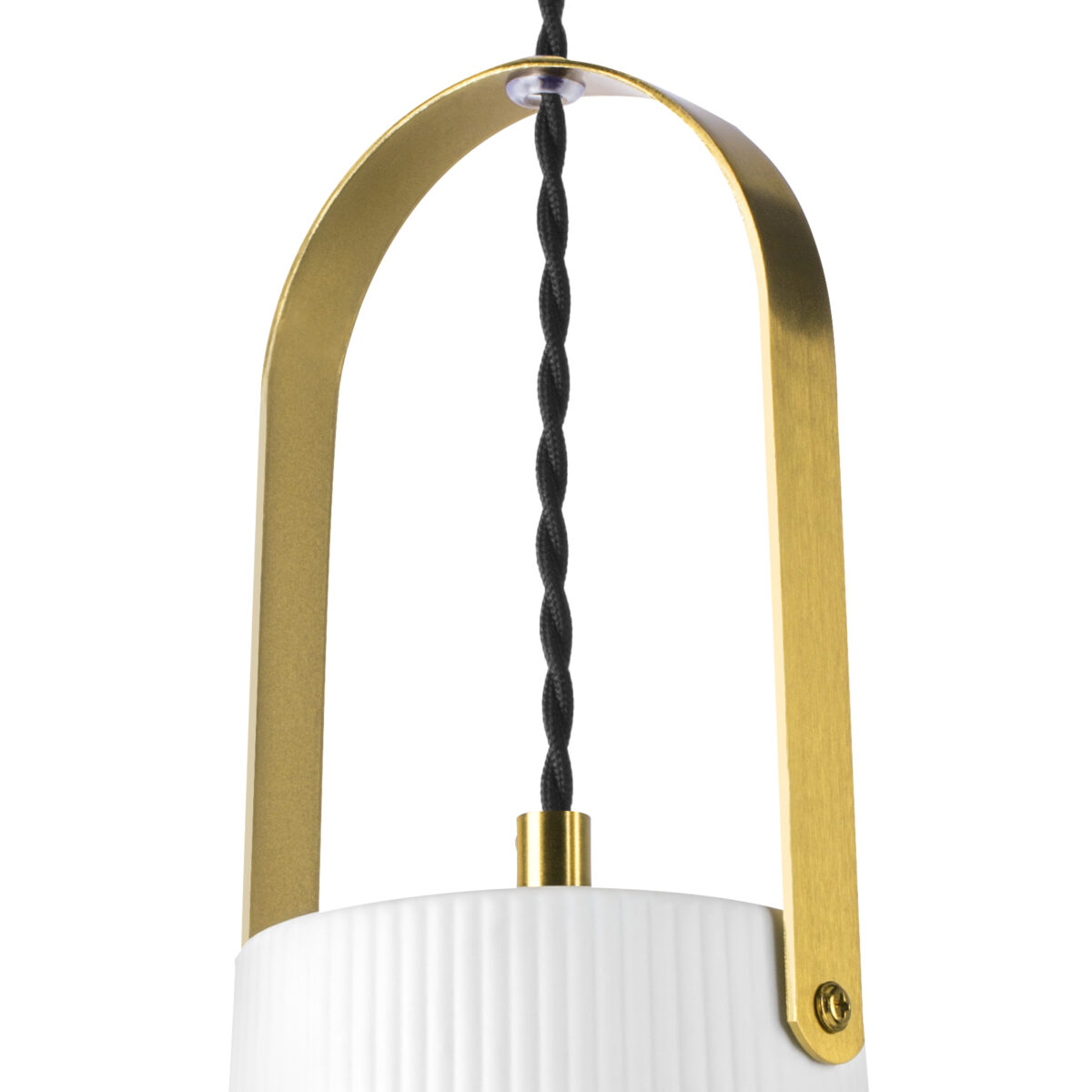 799013 Подвес CERAMO 1х12W E27 ЛАТУНЬ/БЕЛЫЙ — изображение 3