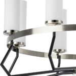 723085 Люстра FLUME 8х40W E14 ЧЕРНЫЙ МАТОВЫЙ/НИКЕЛЬ — изображение 9