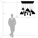 810223 Подвес AGOLA 12х40W E14 ХРОМ/ЯНТАРЬ — изображение 4