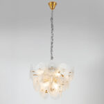 799083 Люстра RETRO 8х8W (led) E14 ЛАТУНЬ/ПРОЗРАЧНЫ — изображение 3