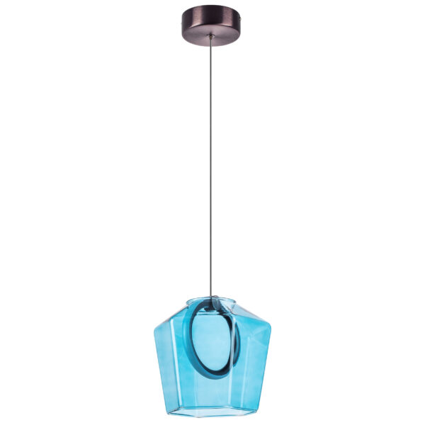 796115 Люстра CARAMELLO LED 6W 110LM КОФЕЙНЫЙ/ГОЛУБОЙ 3000K