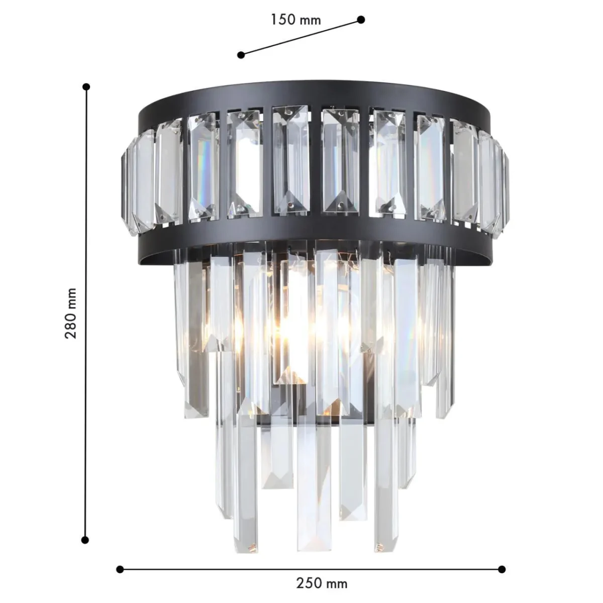 4731-2W, настенный светильник, D150xW250xH280, 2xE14x40W, excluded — изображение 2
