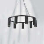 718097 Люстра ROMA 9х28W GU10 (led) MATT BLACK — изображение 4