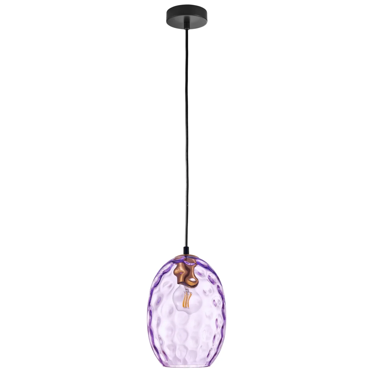 806128 Подвес NUBELLA 1х12W (led) E27 ЧЕРНЫЙ/БРОНЗА/ФИОЛЕТОВЫЙ — изображение 1