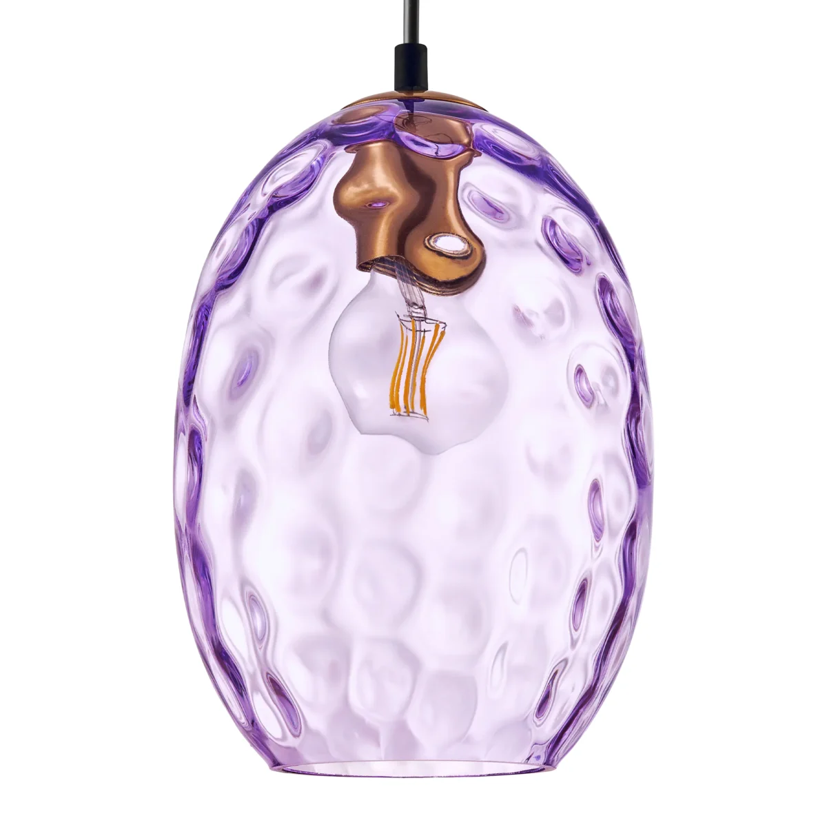 806128 Подвес NUBELLA 1х12W (led) E27 ЧЕРНЫЙ/БРОНЗА/ФИОЛЕТОВЫЙ — изображение 3