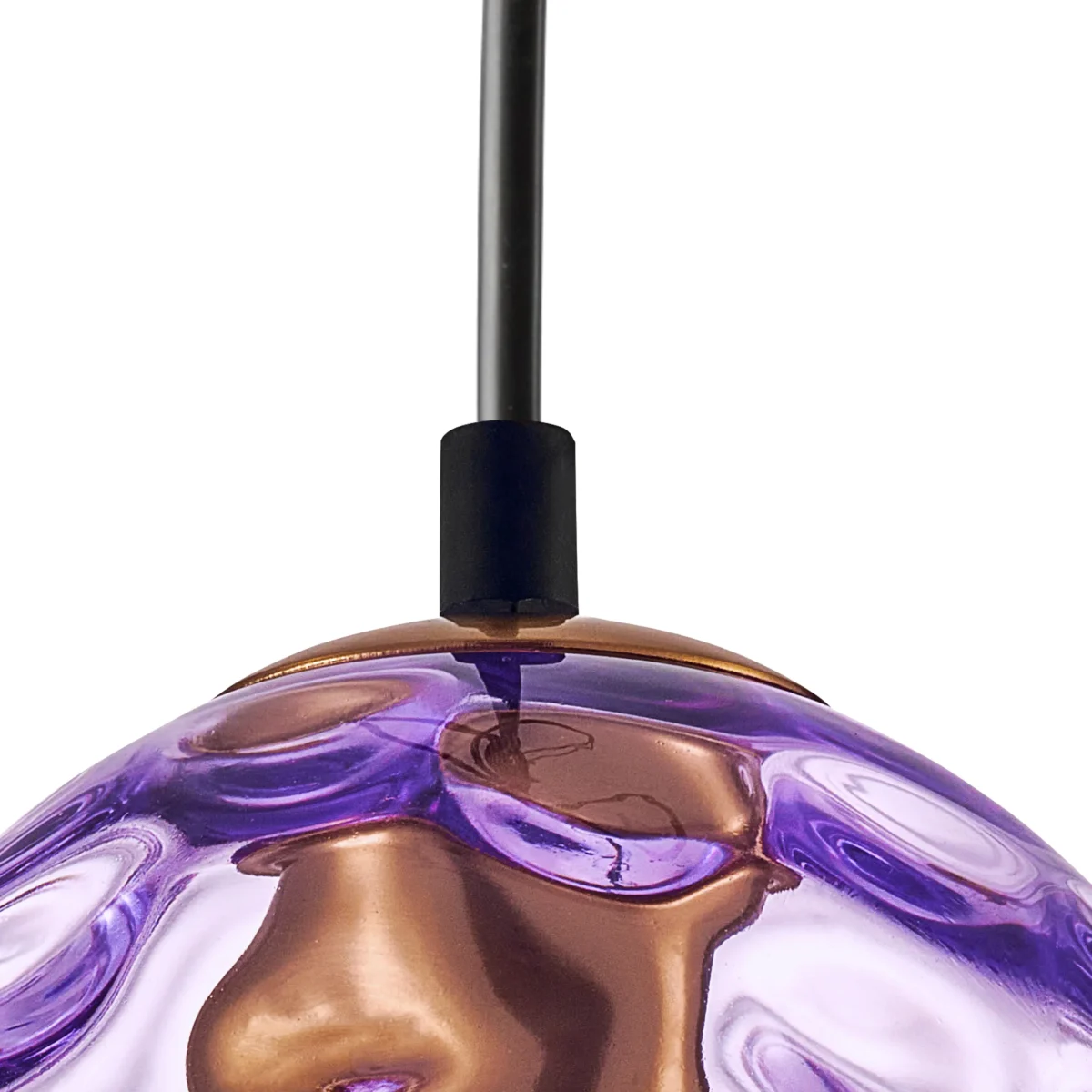 806128 Подвес NUBELLA 1х12W (led) E27 ЧЕРНЫЙ/БРОНЗА/ФИОЛЕТОВЫЙ — изображение 4