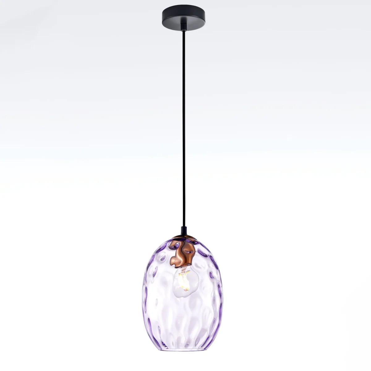 806128 Подвес NUBELLA 1х12W (led) E27 ЧЕРНЫЙ/БРОНЗА/ФИОЛЕТОВЫЙ — изображение 10