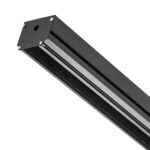 505437 Трек встраиваемый под гарпун 3м TETA PRO ЧЕРНЫЙ в нат ПВХ пот (Резинки 2 шт в комплекте) — изображение 2