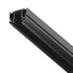 505437 Трек встраиваемый под гарпун 3м TETA PRO ЧЕРНЫЙ в нат ПВХ пот (Резинки 2 шт в комплекте) — изображение 3