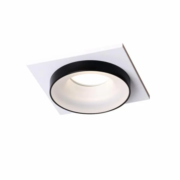 2888-1C, врезной светильник, L95xW95xH40, cutout:D75, 1xGU10LEDx7W, excluded