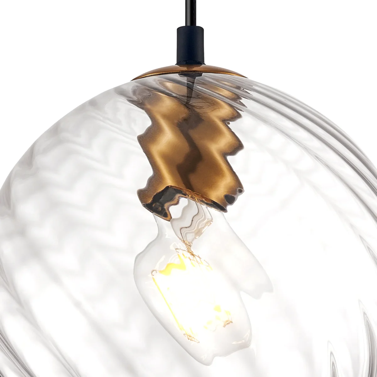 806130 Подвес NUBELLA 1х12W (led) E27 ЧЕРНЫЙ/БРОНЗА/ПРОЗРАЧНЫЙ — изображение 10