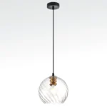 806130 Подвес NUBELLA 1х12W (led) E27 ЧЕРНЫЙ/БРОНЗА/ПРОЗРАЧНЫЙ — изображение 2