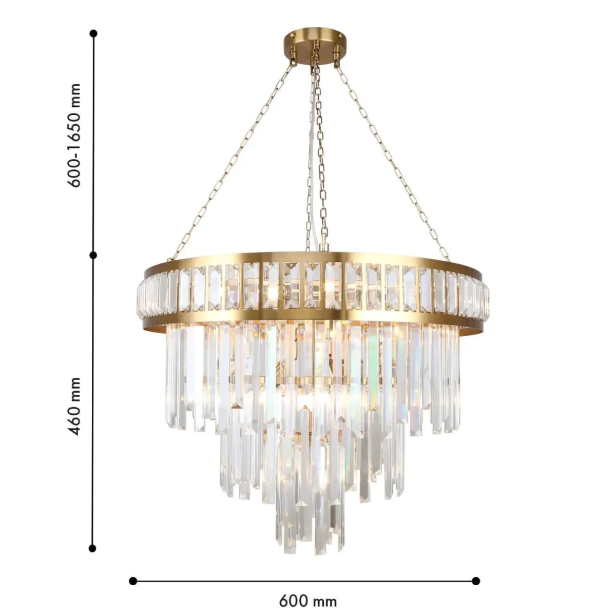 4732-12P, подвесная люстра, D600xH600/1650, 12xE14x40W, excluded — изображение 2