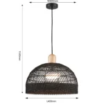 4461-1P, подвес, D400xH480/1530, 1xE27x60W, excluded — изображение 3