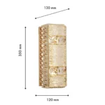 4204-1W, настенный светильник, D130xW120xH350, 2xLEDx5W, 1000LM, 3000K, included — изображение 3