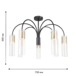 4740-7C, потолочная люстра, D720xH500, 7xGU10x35W, excluded — изображение 3