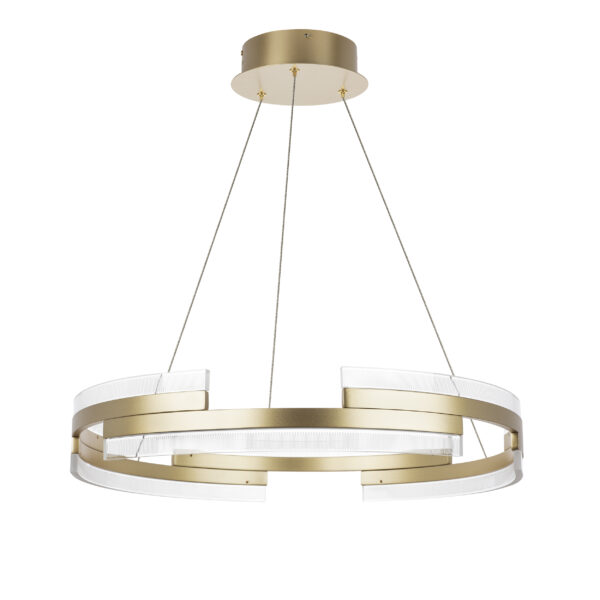 736323 Люстра ROTONDA 55W LED 2835LM 120G ЗОЛОТО 3000K