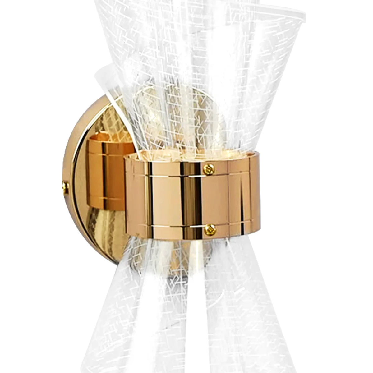 737672 Бра ACRILE 8W LED 1100LM G ЗОЛОТО/ПРОЗРАЧНЫЙ 2700-4200-6400K — изображение 2