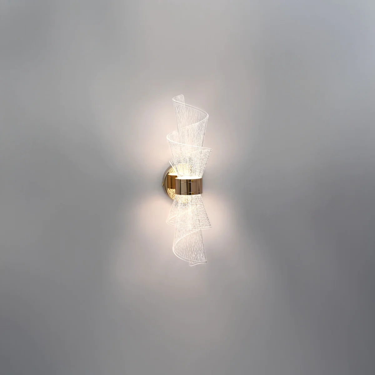 737672 Бра ACRILE 8W LED 1100LM G ЗОЛОТО/ПРОЗРАЧНЫЙ 2700-4200-6400K — изображение 5