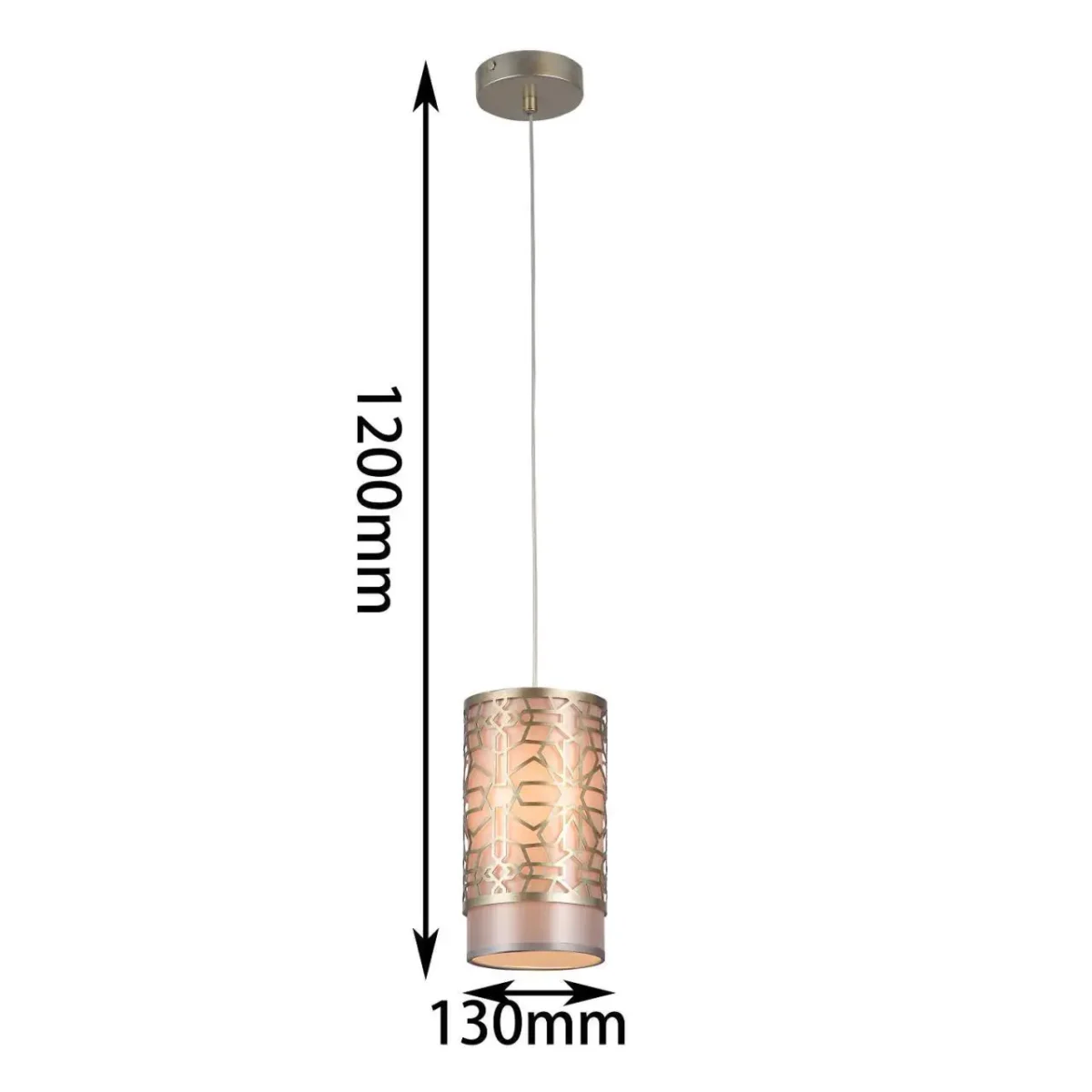 2912-1P, подвес, D130xH230/1200, 1xE14x40W, excluded — изображение 3