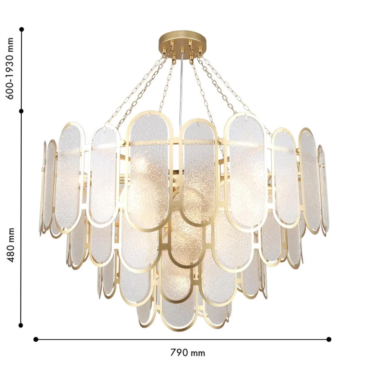 4730-16P, подвесная люстра, D800xH600/1930, 16xE14x40W, excluded — изображение 2