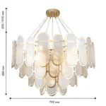 4730-16P, подвесная люстра, D800xH600/1930, 16xE14x40W, excluded — изображение 2