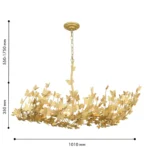 4735-12P, подвесная люстра, L1000xW350xH550/1750, 12xE14x40W, excluded — изображение 2